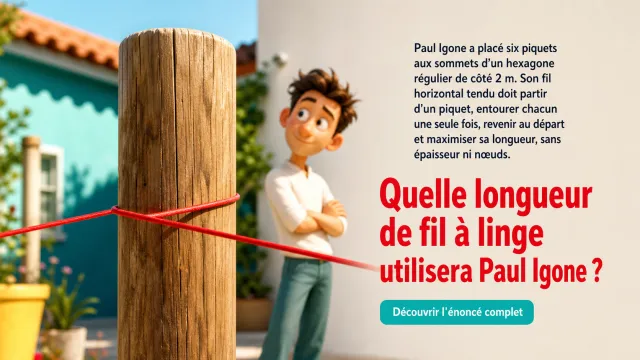 Le fil de Paul : problème sur l'hexagone | Tangente