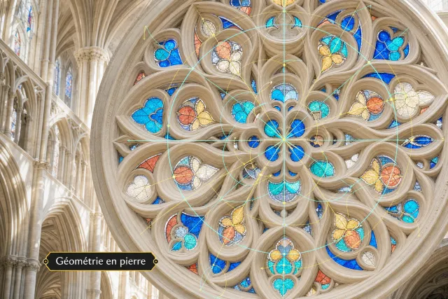 Symétries cathédrales gothiques : géométrie mathématique du Moyen Âge