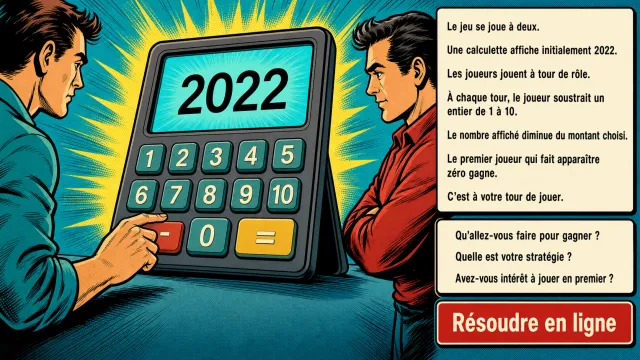 Stratégie, stratégie ! Jeu de soustraction | Tangente