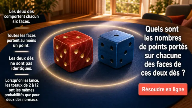 Dés non standard aux mêmes probabilités | Tangente