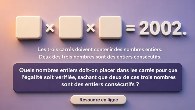 Nombres cachés : trouvez la décomposition | Tangente