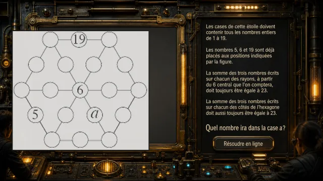 L'étoile de l'année : placez 1 à 19 dans une étoile | Tangente