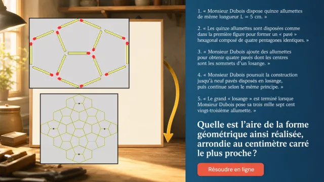 Pentallumettes - Problème de maths | Tangente