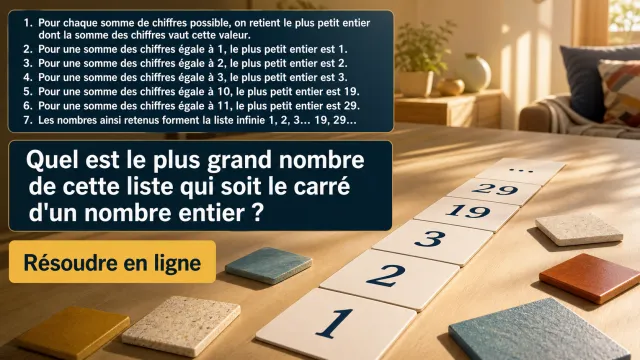 Carrés très spéciaux : plus grand carré d'une suite | Tangente