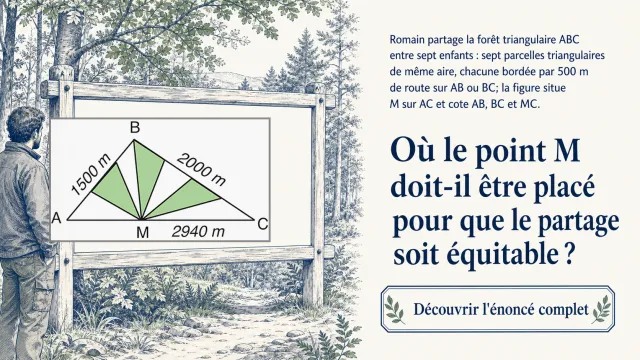 Problème : pas de jaloux | Tangente