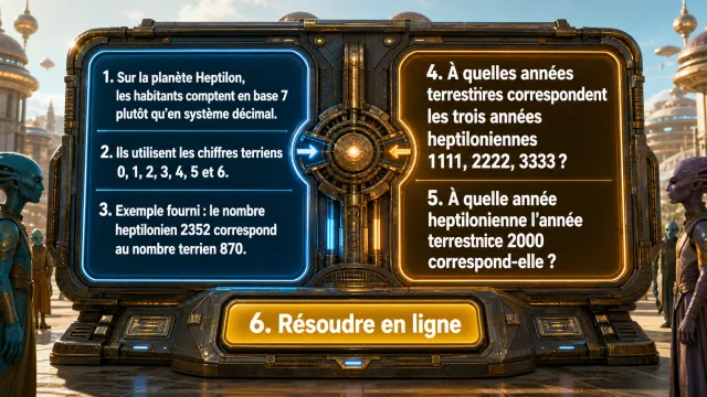 Sur la planète Heptilon | Tangente