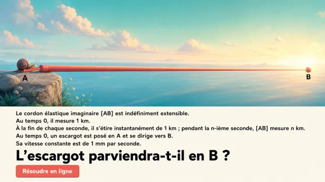 Le paradoxe de l’escargot sur l’élastique infini | Tangente