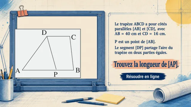 Le trapèze, problème de géométrie | Tangente