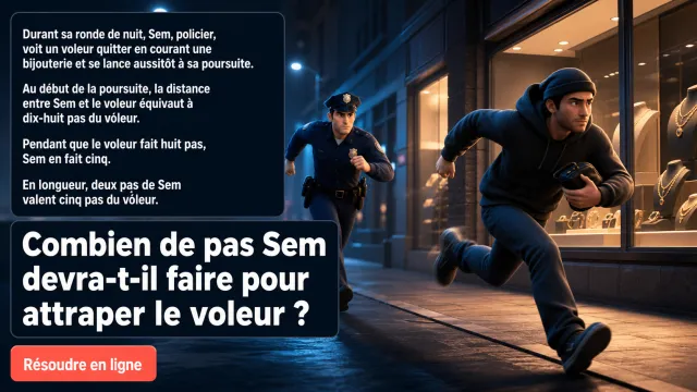La poursuite : le policier rattrapera-t-il ? | Tangente