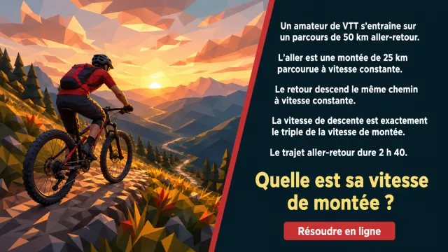 VTT à l’entraînement : vitesse moyenne | Tangente