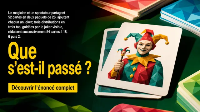 Les jokers inséparables : tour de cartes | Tangente