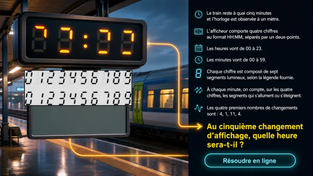 L'horloge du quai – Problème de segments | Tangente