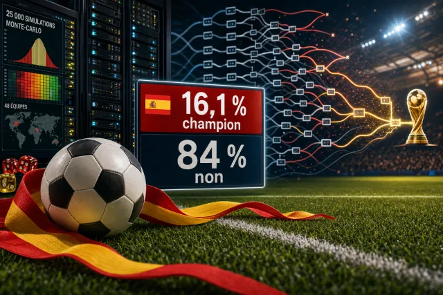 Coupe du Monde 2026 : 25.000 simulations donnent l'Espagne championne du monde