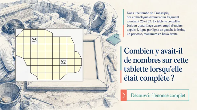 Intrigantes fouilles archéologiques – Tablette | Tangente