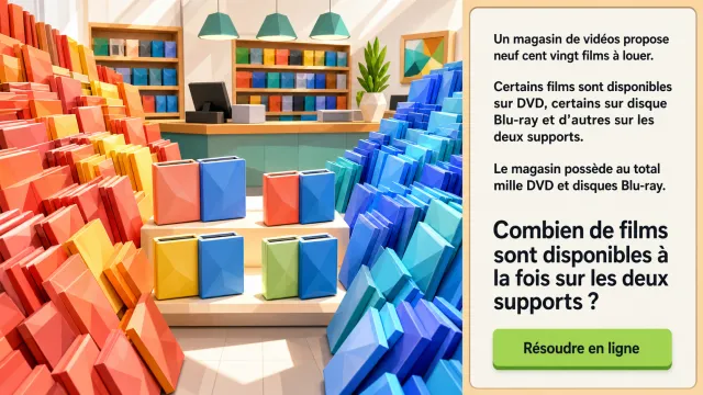 DVD ou Blu-ray : résolvez ce dénombrement | Tangente