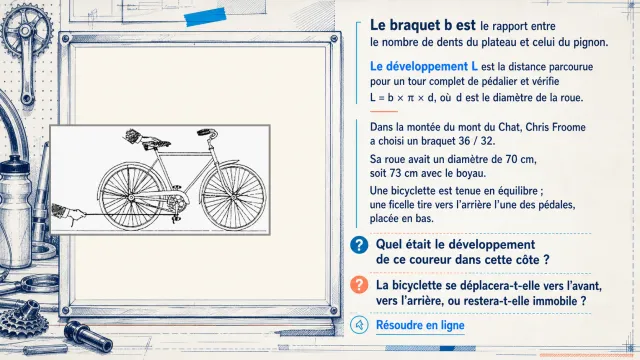 Cyclo-maths : les mathematiques du velo | Tangente