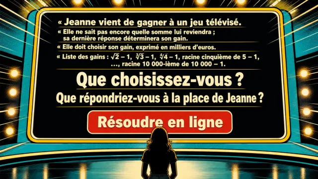 ♦♦♦ Quel gain pour Jeanne ?