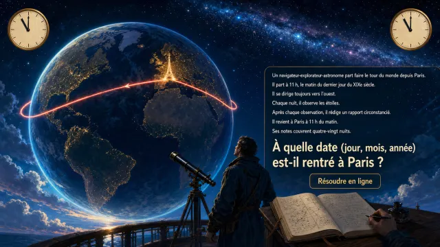 Tour du monde en 80 nuits : quel jour est-il ? | Tangente