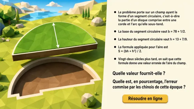 Casse-tête chinois : l'aire du segment circulaire | Tangente