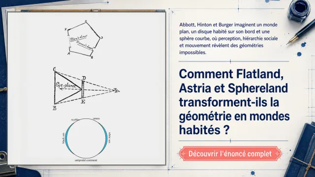 Flatland et ses avatars : univers à 2 dimensions | Tangente