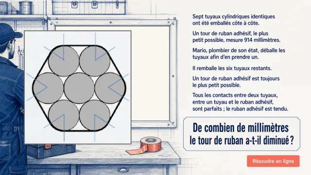 Les tuyaux : quel ruban adhésif dépasser ? | Tangente