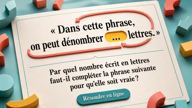 Nombre de lettres | Tangente