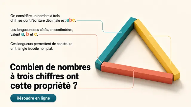 Des nombres isocèles : combien en existe-t-il ? | Tangente
