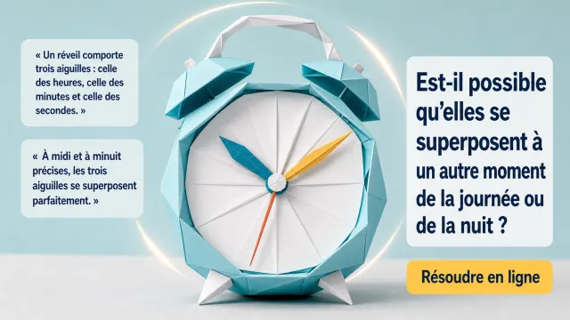 Coïncidences d’aiguilles : le défi du réveil | Tangente