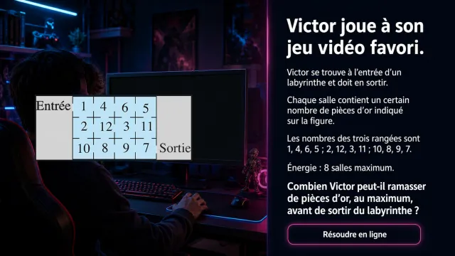 Le jeu vidéo de Victor : optimiser le chemin | Tangente