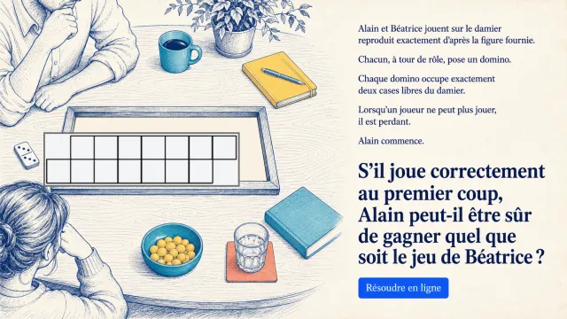 Les dominos : stratégie gagnante sur un damier | Tangente