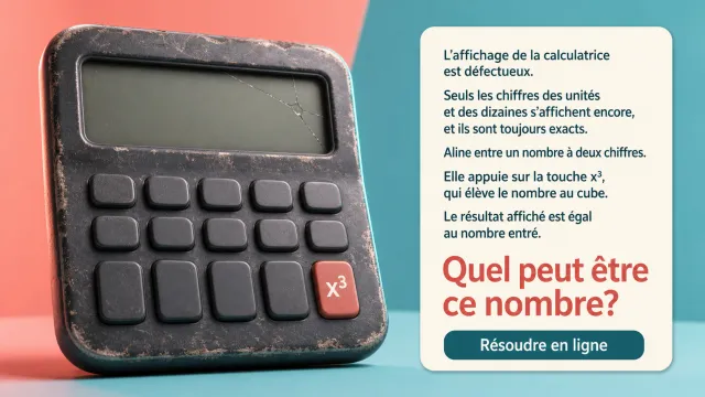 ♦♦ Une calculatrice usée