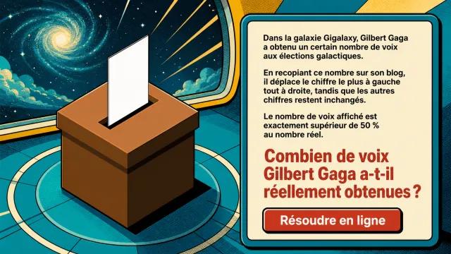 Élections galactiques : défi arithmétique | Tangente