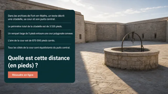 Au pied du mur : un défi de géométrie stimulant | Tangente