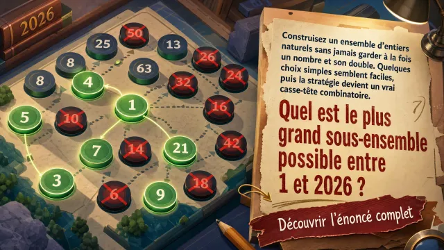 Récrémaths : Interdit de doubler !
