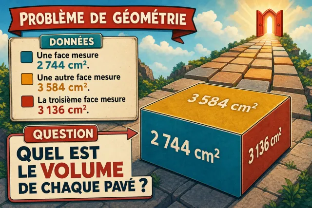 Problème de maths : Pavé mystérieux