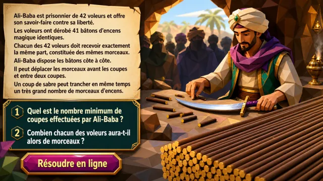 Ali-Baba et les quarante-deux voleurs : défi | Tangente