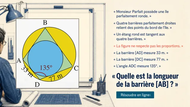 L'île parfaite — Cercle inscrit et cordes | Tangente