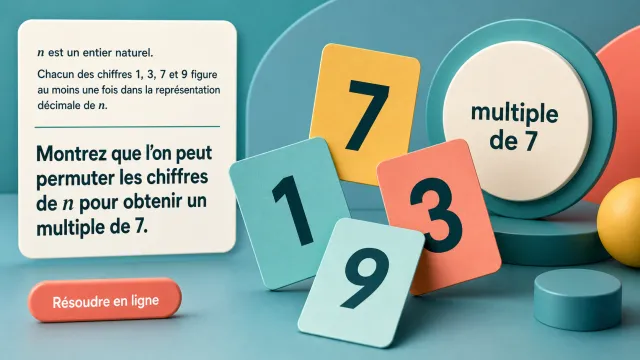 Problème : permuter les chiffres pour un multiple de 7