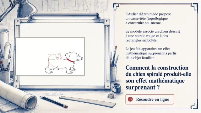 Le chien spiralé : casse-tête mathématique | Tangente