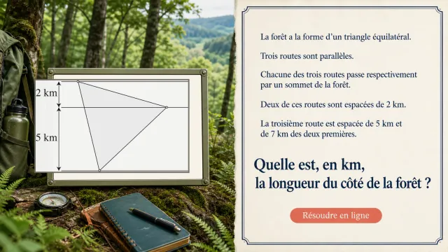 Problème : la forêt triangulaire | Tangente
