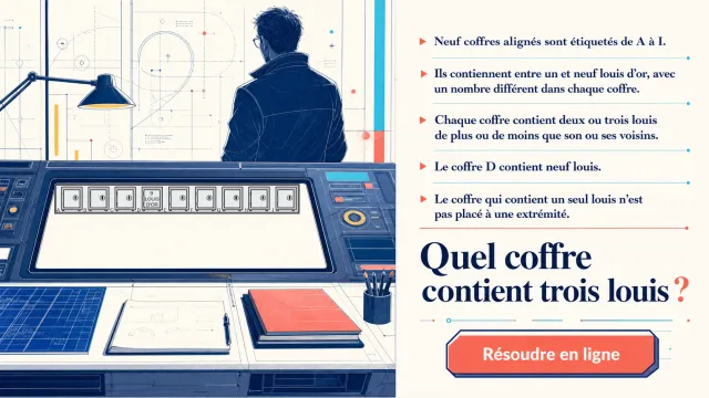 Les coffres — Casse-tête de mathématiques | Tangente