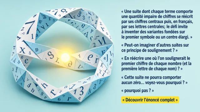 Des suites inouïes : curiosités numériques | Tangente