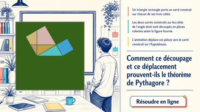 Pythagore en mouvements : preuves animées | Tangente