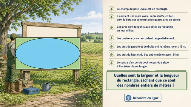 Le champ du père Ovale — Arcs de cercle | Tangente