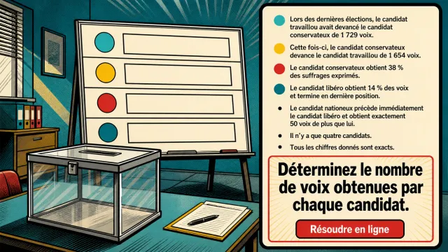 Problème : A voté ! Résultat des élections | Tangente