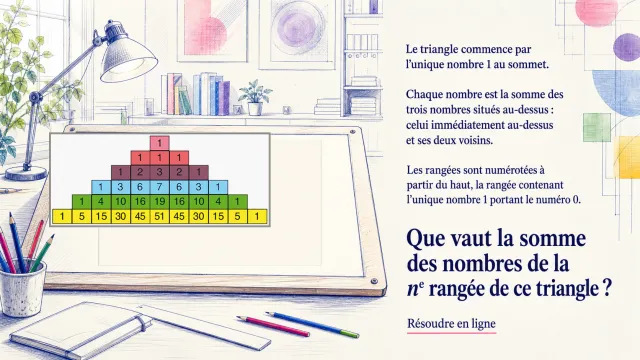 Un autre triangle arithmetique — Probleme | Tangente