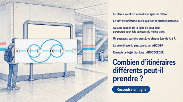 La ligne de métro : défi combinatoire | Tangente