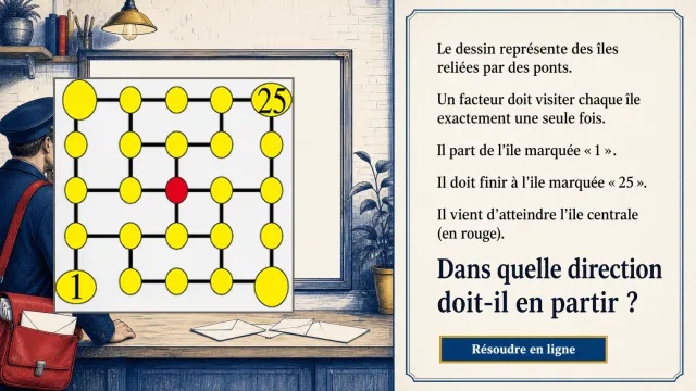 Les vingt-cinq îles : chemin hamiltonien | Tangente
