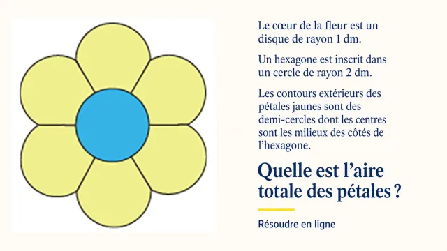 On vous fait une fleur : problème de géométrie | Tangente