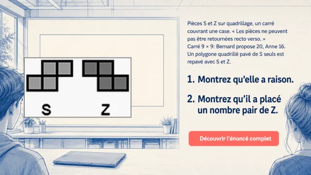 Ssssss Zzz – Pièces S et Z sur quadrillage | Tangente